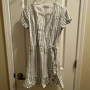 Abercrombie Linen Wrap Dress